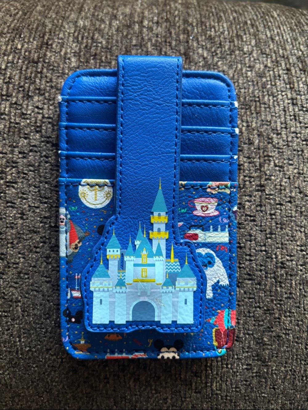 Disney Blue Castle Magnetic Wallet